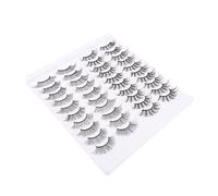 MERRYHAPY 20pairs Natural Look False Eyelashes for Beautiful Eye Makeup Realistic Reusable Girl Lashes for Parties Weddings and Daily Wear Comfortable Lightweight