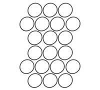 MERRYHAPY 20pcs Elastic Black Rubber Belts for Game Console Dvd Drive Motor Replacement Anti-stretch Optical Drive Rings for Disc Repair and CD Player Maintenance