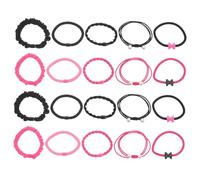 MERRYHAPY 20pcs Hair Elastic Ponytail High Elastic Lightweight Hair Bands for Women No Damage Scrunchies for Daily Wear and Parties