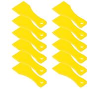 MERRYHAPY 20pcs Portable Lottery Scratch off Tool for Small Items and Tickets, Lightweight Plastic Scraper Hole for Chain, Easy to Use and Hang Keychain Accessory for Lottery Random Color
