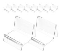 MERRYHAPY 20pcs Ps Wallet Display Stand for Desktop, Not Easy to Deform and Break, for Office or Store Use, Compact 7cm Wallet Rack Organizer