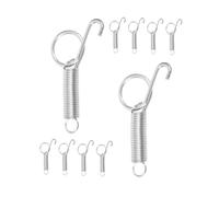 MERRYHAPY 20pcs Spring Latch Hooks for Rabbit Cages Metal Finger Spring Latch Pins for Pet Cages Indoor Outdoor Use