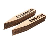MERRYHAPY 24Pcs Bamboo Plant Markers with Ink Resistant to Fading Blank Garden Labels for Herb Vegetable Succulent Identification for Outdoor Greenhouse and DIY Decoration