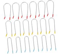 MERRYHAPY 24pcs Electric Heating Roller Clamp for Hair Rollers Replacement U-shaped Clips Hair Curler Accessories for Volume and Waves