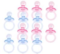 MERRYHAPY 24pcs Mini Pacifier Charm Dummies Months Shower Decorations Born Essentials Dummies Months Gender Reveal Decorations