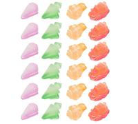 MERRYHAPY 24pcs Miniature Sea Shells for Crafting Glow the Dark Resin Conch Shells Spiral Shape Decorative Mini Conchs for Learning Activities and Miniature Beach Accessories
