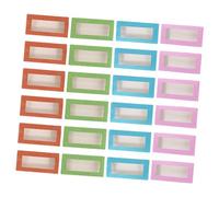 MERRYHAPY 24pcs Practical Eyelash Holder Box Fake Lashes Storage Compact Sealed Lid Unique Window View
