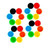 MERRYHAPY 24pcs Silicone Reptile Feeding Bowls Set Wide Shallow Design, Colorful Food and Water Dishes for Leopard Geckos, Bearded Dragons, Lizards, and Tortoises in Terrarium Accessory