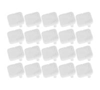 MERRYHAPY 24pcs White Plastic Safety Plugs for Outlets with Built-in Pull Ring Reusable Outlet Plug Protectors for 3-Prong 15a Power Prevents Accidental Contact for Bedroom and Living Room