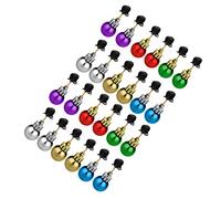 MERRYHAPY 24pcs Xmas Santa Beard Hair Baubles Christmas Beard Clips Set Assorted Bright Colors for Short or Long Hair