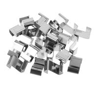 MERRYHAPY 25 Pcs Stainless Steel Greenhouse Glazing Clips Panel Fixings Strong Support for Wind-Resistant Glass and Polycarbonate Panels Easy Installation Gardening Supplies