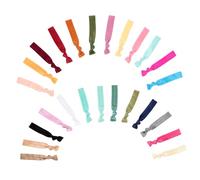 MERRYHAPY 25pcs Hair Ties for Girls Soft and Stretchy Ponytail Holders Delicate Colors for Hairstyles No Damage Elastic Hair Accessories for Daily Wear and Parties