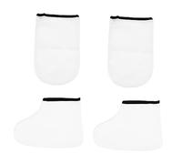 MERRYHAPY 2pairs Paraffin Wax Bath Gloves and Booties for Hand and Foot Care Moisturizing Thermal Treatment Mitts and Covers for Spa and Home Use Each for Skin Care