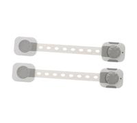 MERRYHAPY 2pc Multi-Function Protective Locks for Cabinets Safety Locks Wardrobe Boy Girl Security Boy Girl Protection Grey