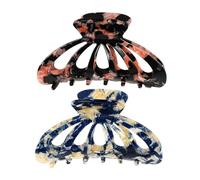 MERRYHAPY 2pcs Acrylic Claw Clips for Women Simple Hair Jaw Clamps for Hair Types Comfortable Hold for Makeup and Bathing Elegant Lady Headdress Accessories