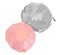 MERRYHAPY 2pcs Adjustable Satin Sleep Caps Double-sided Bonnet for Women Comfortable Shower Hats Breathable Hair Wraps for Makeup