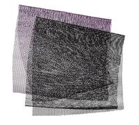 MERRYHAPY 2pcs African Exfoliating Bath Sponges with Long Flexible Mesh for Deep Gentle Scrubbing Enhanced Cleansing and Improved Blood Flow Stylish Black and Purple Body Washcloths for