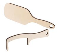 MERRYHAPY 2pcs Bald Man Comb and Brush Set, Wooden Smooth-edge Hairless Grooming Tools for Funny Bald Guys, Novelty Prank Gift for Men and Fathers