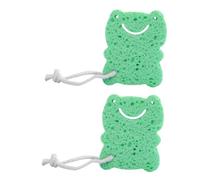 MERRYHAPY 2pcs Bath Sponges Natural Honeycomb Texture Gentle Scrubbing Soft Shower Sponges for Newborns Fast Drying with Massage Function and Strong Water Absorption