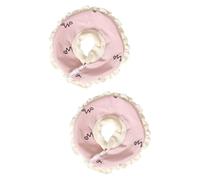 MERRYHAPY 2pcs Bite Cat Saliva Scarf for Small Pets Elizabethan Collar for Lightweight Protective Care for Guinea Pigs and Large