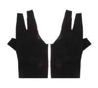 MERRYHAPY 2pcs Breathable Elastic Three-finger Sports Gloves for Left Hand Men Non-slip Protective Pool Game Equipment