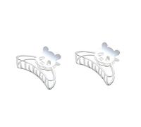 MERRYHAPY 2pcs Cartoon Panda Hair Clip Metal Zinc Alloy Hair Accessories for Women and Girls Cute Design for Easy Hairstyles Lightweight and Practical White