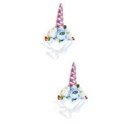 MERRYHAPY 2pcs Comfortable Soft Pet Hat Dog Cat Puppy Unicorn Cosplay Party Wear