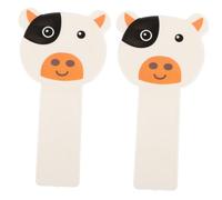 MERRYHAPY 2pcs Cow Pattern Toilet Lid Lifter Handle Self-Adhesive Toilet Seat Lifter for Home Office and Bathroom Use Convenient and Portable Design for Easy Lifting