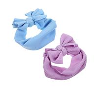 MERRYHAPY 2Pcs Decorative Dog Bow Headwear Adorable Bow Hats for Dogs Pet Costume Accessories for Parties Durable Comfortable Design Purple Blue