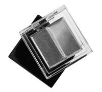 MERRYHAPY 2pcs DIY Dual-compartment Empty Makeup Palette for Lipstick Eyeshadow Highlighter Contour Blush with Aluminum Pans Portable Cosmetic Storage Tray for Custom Blusher Bronzer Mix