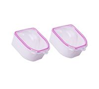 MERRYHAPY 2pcs Diy Manicure Supplies Nail Treatment Bowl Gel Removal French Nails Art Hand Soaking Bowl Acrylic Material
