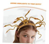 MERRYHAPY 2pcs Egyptian Accessories for Women Egyptian Headband Halloween Costume Headwear Medusa Headband for Women Snake Hair Jewelry Queen Headpiece Medusa Hair Snakes