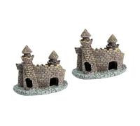 MERRYHAPY 2pcs Fish Tank Bubbler and Driftwood Rocks Aquarium Castle Decoration Ornaments Fish Tank