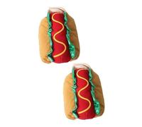 MERRYHAPY 2pcs Funny Hot Dog Pet Costume for Dogs Cats Halloween Christmas Dress up Apparel Transformation Outfit for Pet Parties Cosplay