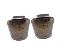 MERRYHAPY 2pcs Galvanized Cattle Bells for Livestock Durable Anti-lost Cow Bell Decorations Lightweight Medium for Easy Use Farms