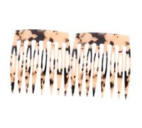 MERRYHAPY 2pcs Hair Side Comb for Women Simple Tortoise Shell Design Thin Hair for Daily Use Special Occasions Convenient Styling Accessory