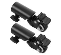 MERRYHAPY 2pcs Heavy Duty Speaker Tripod Caster Wheels Tube Swivel Casters Quiet Rolling Mobility for Audio Stand Stable Support Uneven Terrain