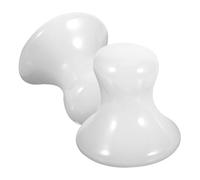 MERRYHAPY 2pcs Jade Scraping Massage Stone for Face Body Derma Roller Gua Sha Tool Body Massage Tool Cellulite Roller