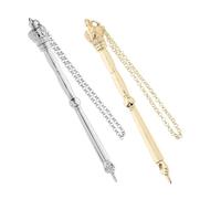 MERRYHAPY 2pcs Jewish Bible Reading Pointer Finger Tool in Silver Zinc Alloy Portable Design with Pinpointing Feature for Torah Reading at Home and Jewish Ceremonies