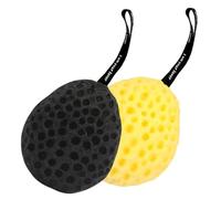 MERRYHAPY 2pcs Large Honeycomb Bath Sponges for Shower Exfoliating Deep Cleansing Soft Breathable Body Loofahs with Hang Ring for Daily Use Quick-Dry Bath Balls for Men Women Choice