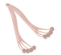 MERRYHAPY 2Pcs Long Handle Silicone Back Scrubber for Bathing and Exfoliating Gentle Massage Body Brush Ergonomic Grip for Reach Areas Improves Circulation and Skin Health