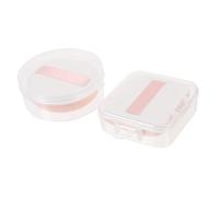 MERRYHAPY 2pcs Makeup Sponges Set Foundation Blending Sponges Holding Case Women Safe