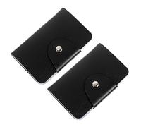 MERRYHAPY 2pcs Manicure Steel Card Holder Nail Art Stamper Pouch Slots for Nail Art Plates Portable and Organizing Pouch for Stamping