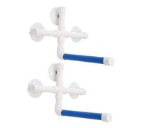 MERRYHAPY 2pcs Portable Parrot Shower Perch with Heavy Duty Suction Cups for Medium Small Birds Easy to Install Window Bath Stand Resting Platform Enhancing Bird Wellbeing and Hygiene