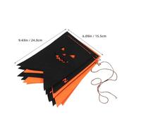 MERRYHAPY 2pcs Pumpkin Garland Decor: Cute Halloween Hanging Banner - Fabric Porch Sign - Trick-or-treat Banner for Classroom Dorm & Party Decorations