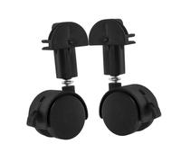 MERRYHAPY 2pcs Replacement Stem Caster Wheels for Pet Cage Quiet Rotatable Home Cage Wheels with Rod Design for Easy Installation and Smooth Movement Carpet and Hard Floors