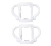 MERRYHAPY 2pcs Silicone Handle for Feeding Bottle Wide Mouth Non-Slip Comfortable Grip Born Essentials Compatible