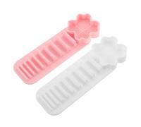 MERRYHAPY 2pcs Silicone Makeup Brush Holder with Suction Cup Wall-mounted Organizer Multi-functional Cleaner Mat for Drying and Storing Brushes Eyeliners Space-saving Vanity Storage Rack