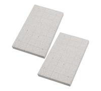 MERRYHAPY 2PCS Small Animal Lava Grinding Stone for Teeth and Claw Maintenance Chew and Scratch Board for Chinchillas Rabbits Guinea Pigs and Hedgehogs Compact Foot Pads for Pet Grooming