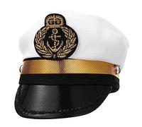 MERRYHAPY 2pcs Small Captain Hat for Cats Dog Sailor Costume Adjustable Pet Headwear Holiday Photo Props Nautical Themed Random Color